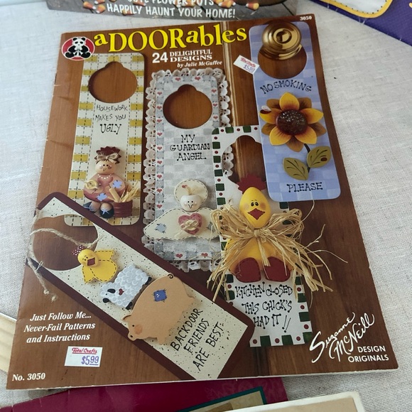 80s Country Folk Art craft instructions patterns Magazines Halloween Nautical - Picture 4 of 16